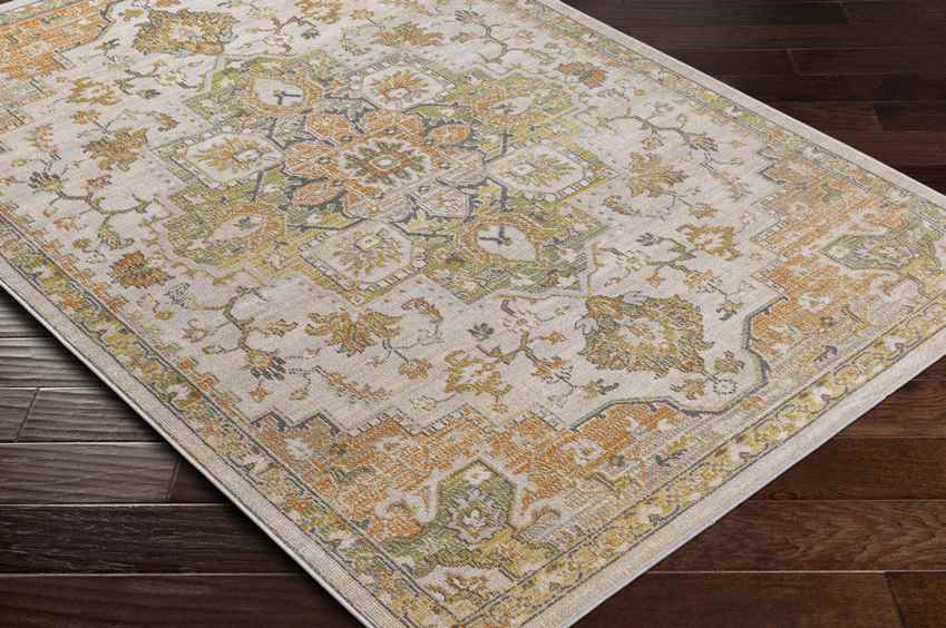 Deftera Traditional Burnt Orange Area Rug