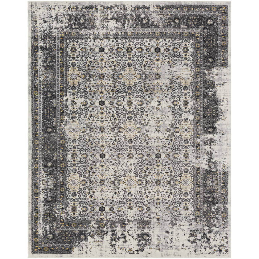 Hernen Modern Black/Gray Area Rug