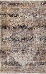 Gerolakkos Traditional Charcoal Area Rug
