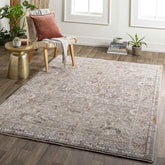 Kioneli Traditional Taupe Area Rug