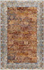 Apostolos Traditional Burgundy Area Rug