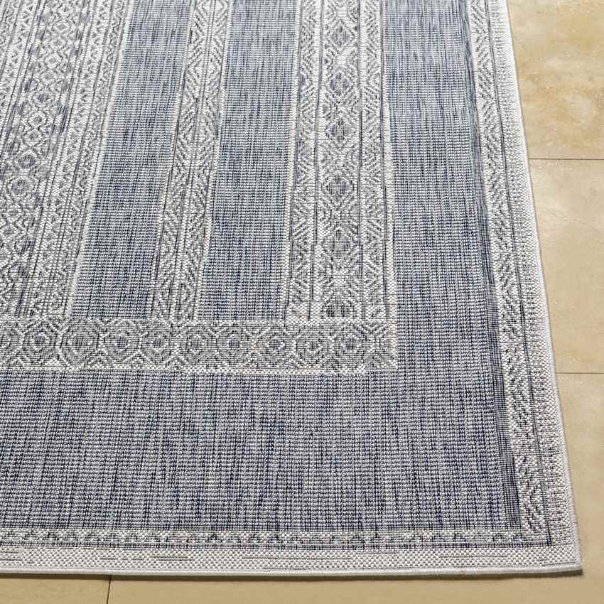 Iowa Falls Global Navy Area Rug