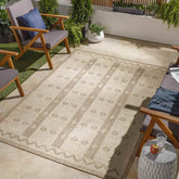 Jackson Junction Global Beige Area Rug