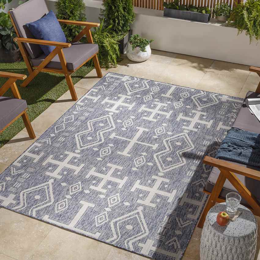 Kamrar Global Dark Blue Area Rug