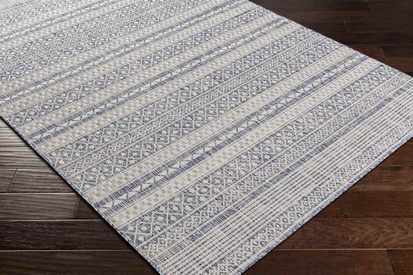 Kelley Global Dark Blue Area Rug
