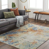 Rippey Coastal Burnt Orange Area Rug