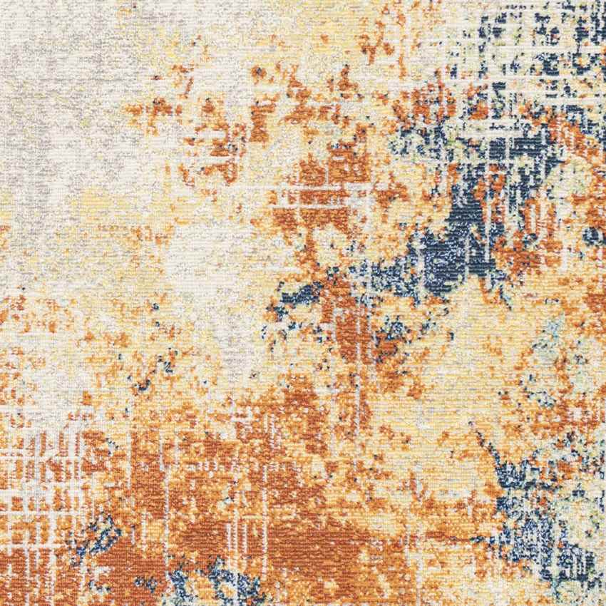Rippey Coastal Burnt Orange Area Rug
