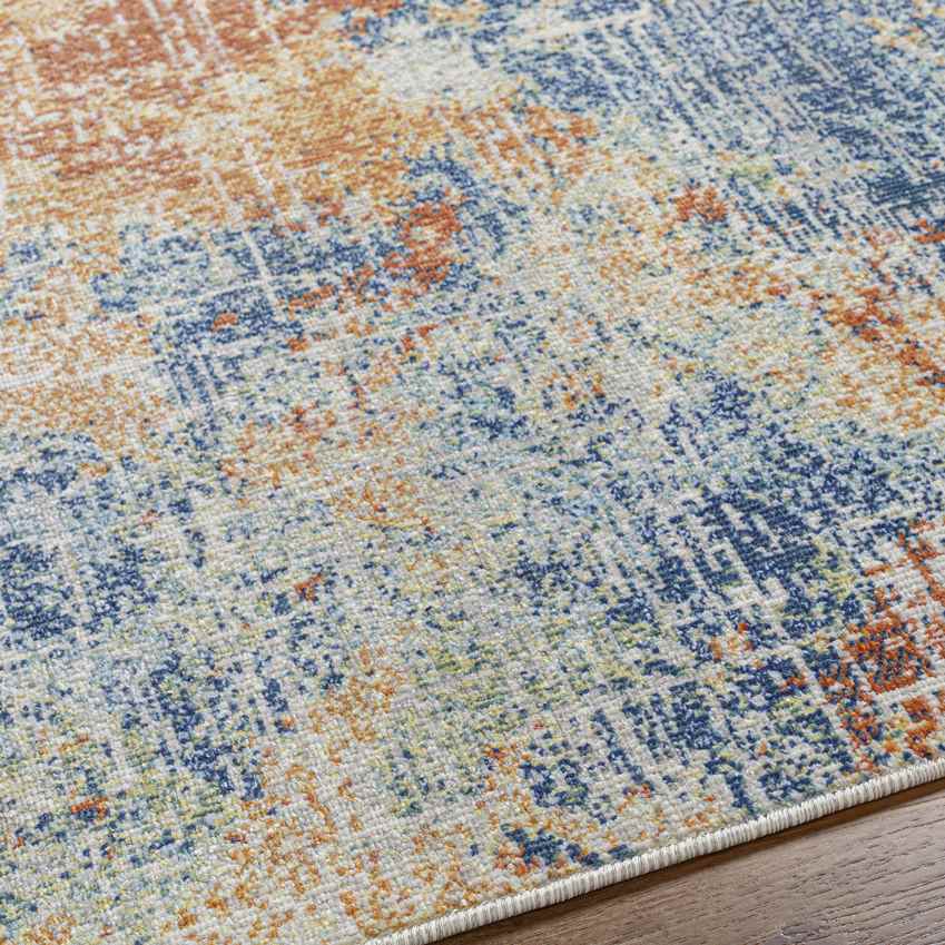 Rippey Coastal Burnt Orange Area Rug