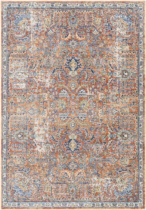 Rodney Coastal Burgundy Area Rug