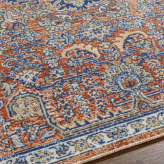 Rodney Coastal Burgundy Area Rug