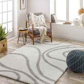 Bouton Modern Ivory Area Rug
