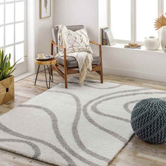 Bouton Modern Ivory Area Rug