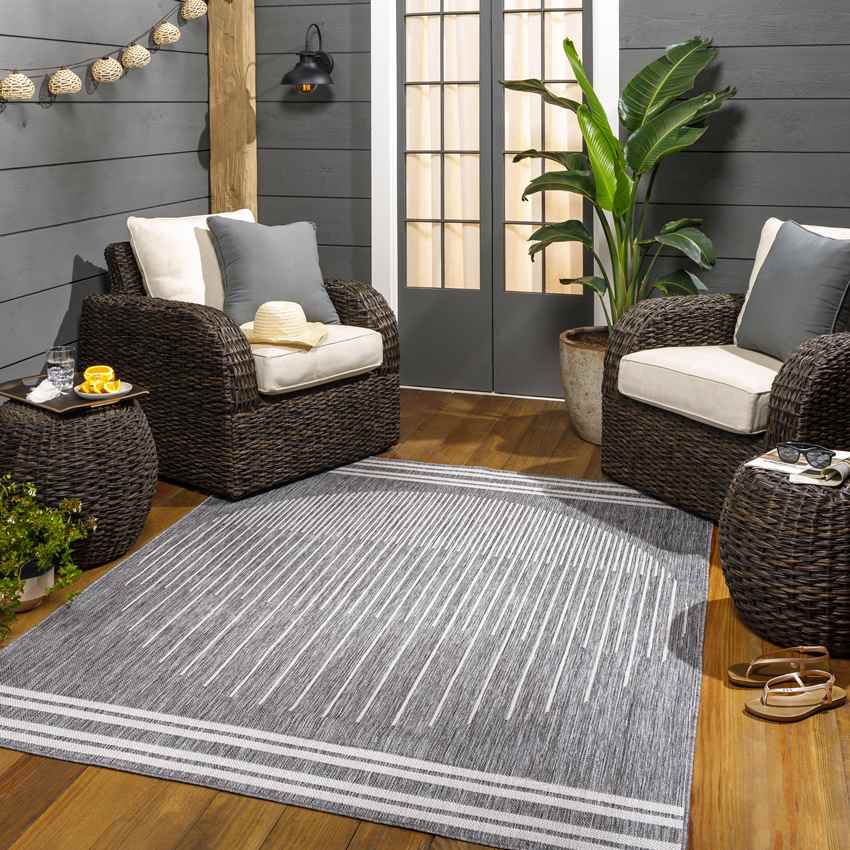 Struble Global Dark Gray Area Rug