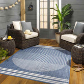 Struble Global Dark Blue Area Rug