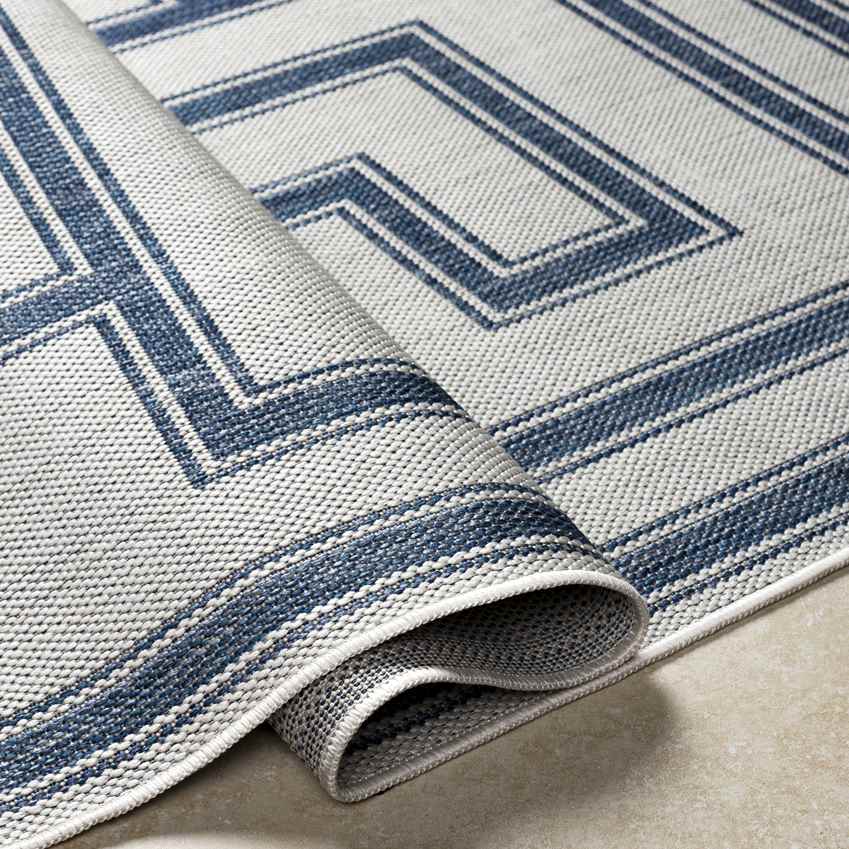 Sylvia Global Ivory/Navy Area Rug