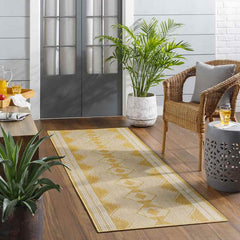 Templeton Global Silver Gray/Mustard Area Rug