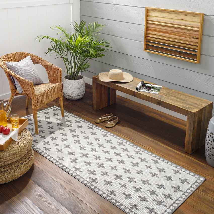 Thornhill Global Cream/Dark Gray Area Rug