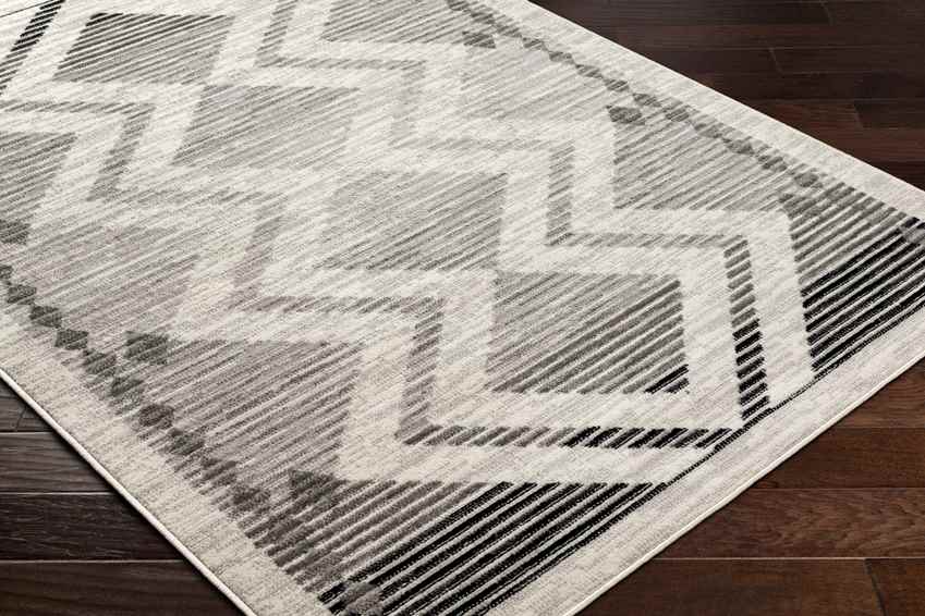 Burdett Global Charcoal Area Rug