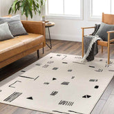 Burrell Modern Beige Area Rug