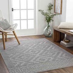 Bushong Modern Taupe Area Rug