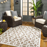 Bushton Modern Brown Area Rug