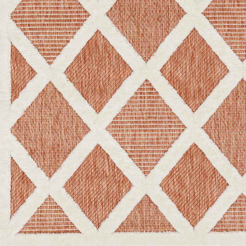 Calloway Modern Burnt Orange Area Rug