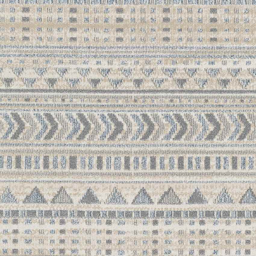 Wamego Global Light Denim Washable Area Rug