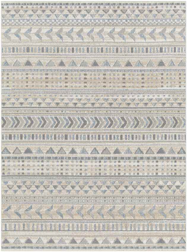 Wamego Global Light Gray Washable Area Rug