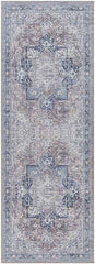 Worthville Traditional Rust Washable Area Rug