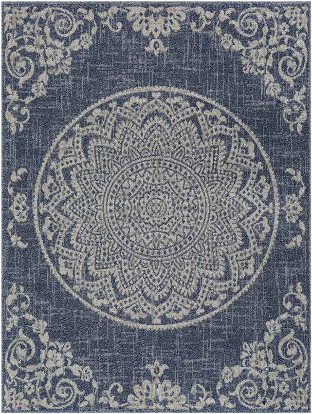 Deep River Cottage Dark Blue Area Rug