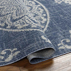 Deep River Cottage Dark Blue Area Rug