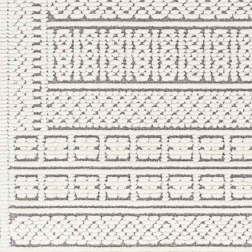 Brunsville Cottage Gray Washable Area Rug