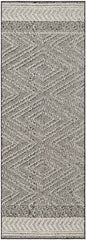 East Orange Modern Charcoal Area Rug