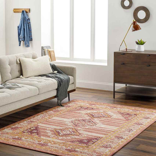 Conway Springs Traditional Coral Area Rug
