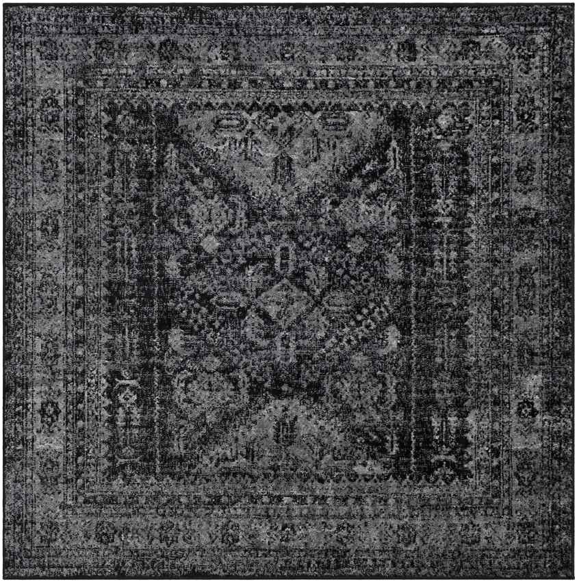 Jules Traditional Black Area Rug