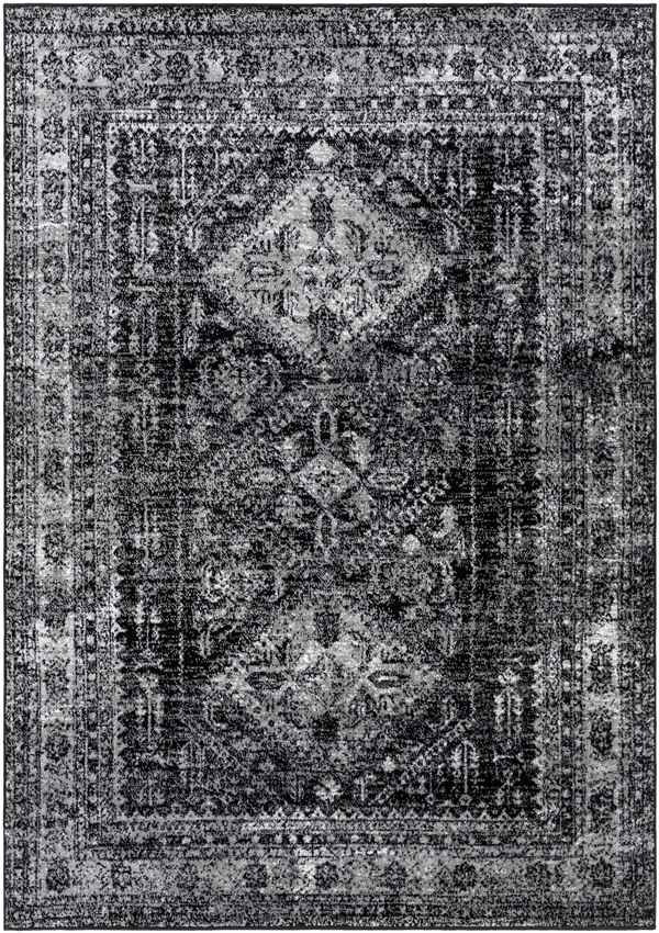 Jules Traditional Black Area Rug