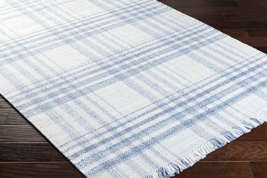 Alessia Cottage Sky Blue/Ivory Area Rug