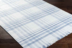 Alessia Cottage Sky Blue/Ivory Area Rug