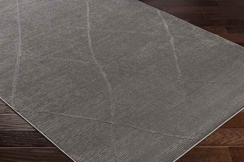Pietro Global Charcoal Washable Area Rug
