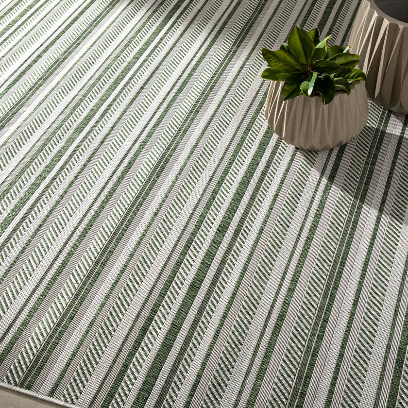 Pau Global Moss Green Area Rug
