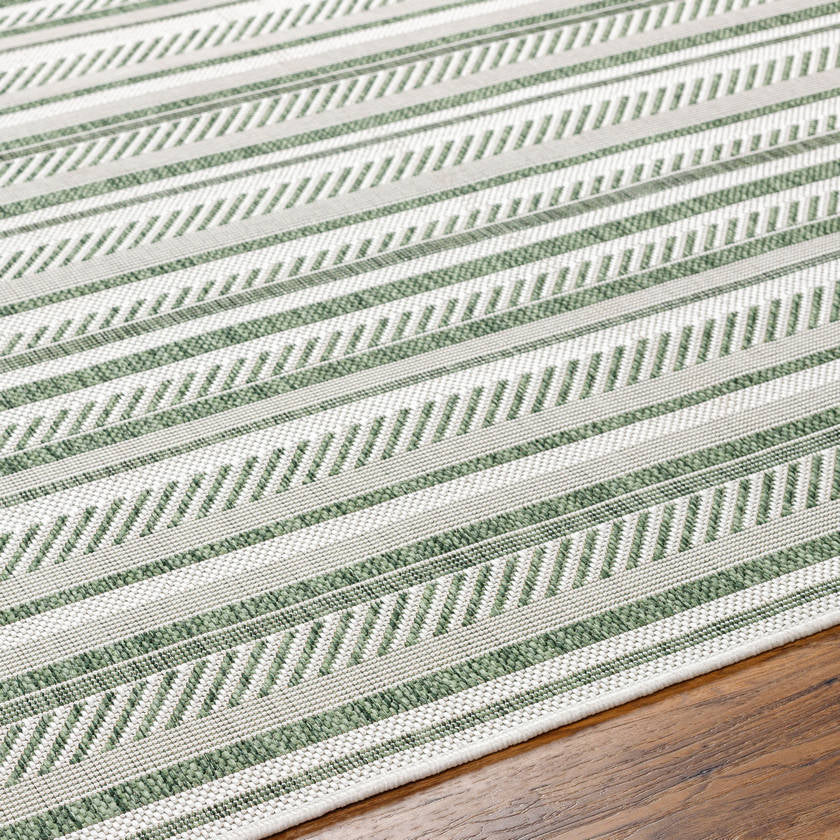 Pau Global Moss Green Area Rug