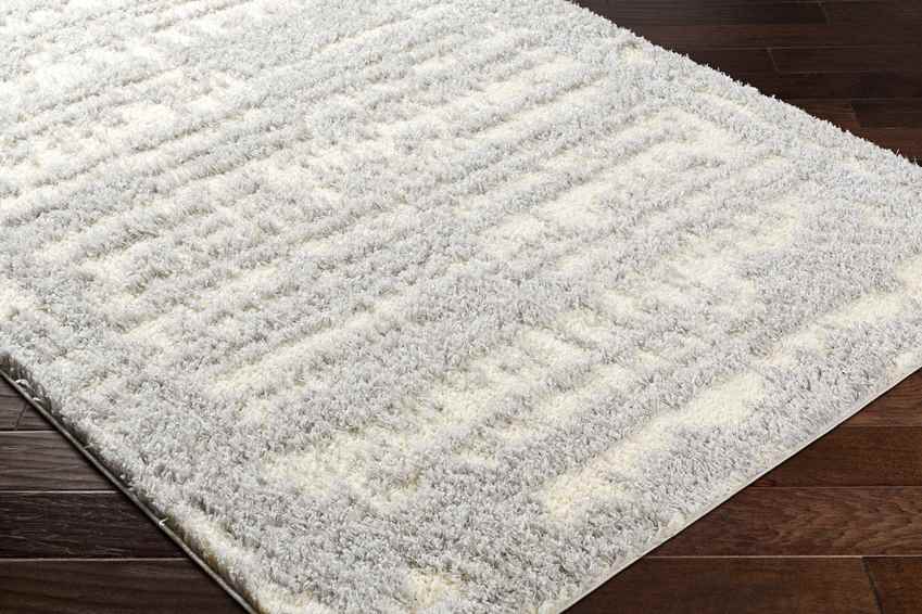 Takendra Modern Light Gray/Cream Area Rug