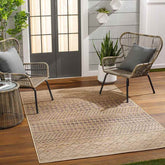 Shamonique Cottage Pecan/Hickory Washable Area Rug