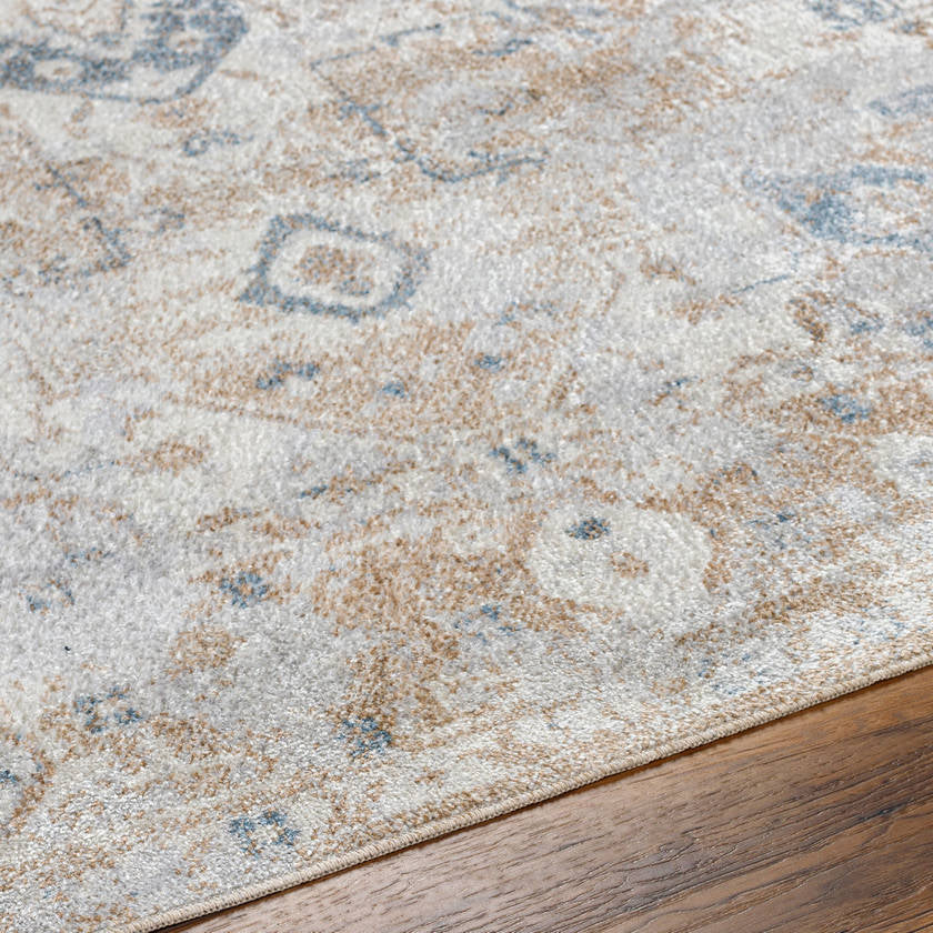 Moya Traditional Hickory Washable Area Rug