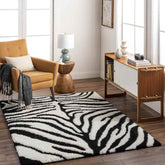 Delonte Modern Black/Cream Area Rug