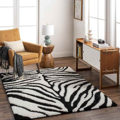 Delonte Modern Black/Cream Area Rug