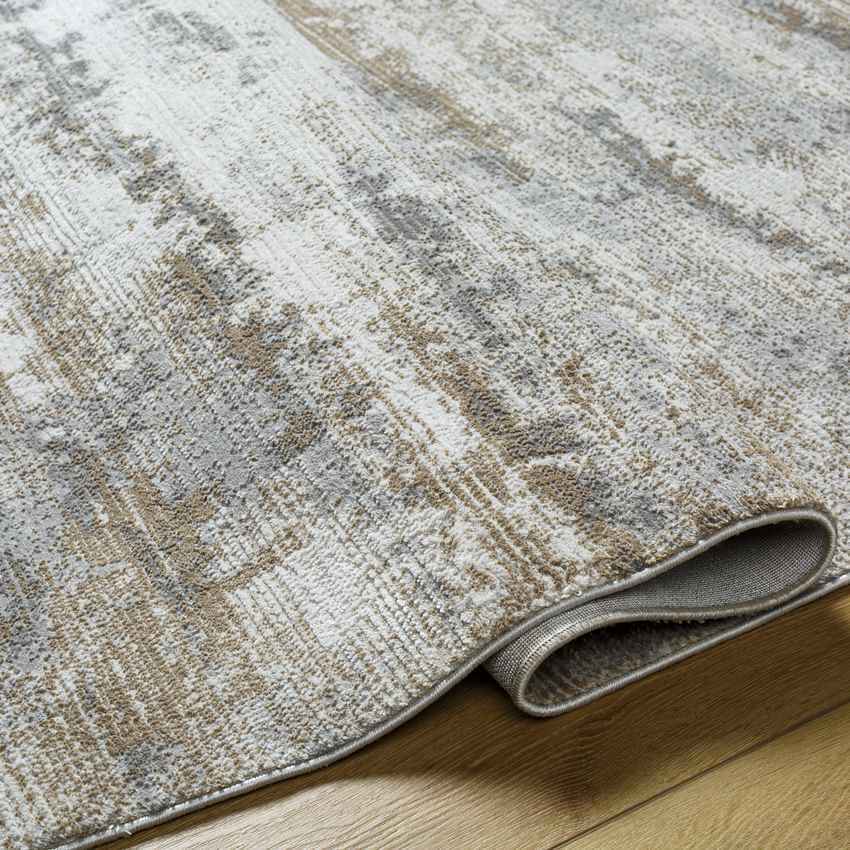 Kae Modern Brown/Cobalt Area Rug