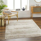 Stephanee Modern Brown/Off-White/Dark Brown Area Rug