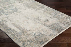 Dorissa Modern Dark Teal/Off-White Area Rug