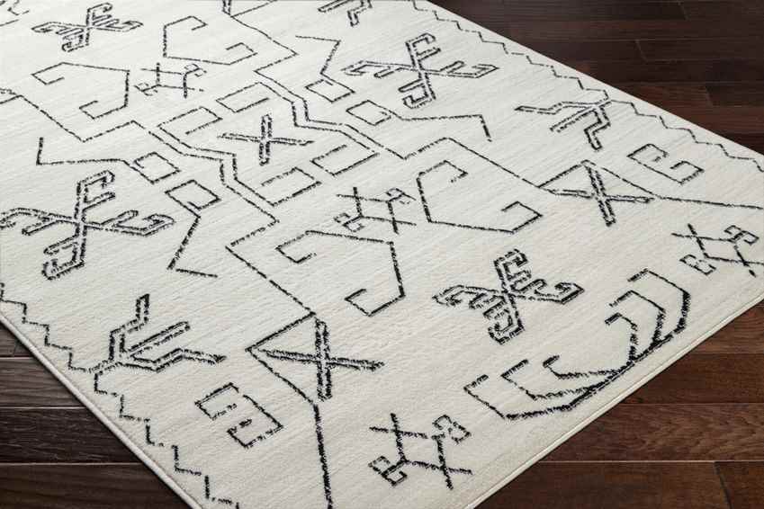 Kiara Global Off-White/Black Area Rug